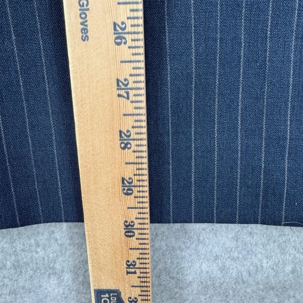 Brooks Brothers Red Fleece Suit‎ Jacket Mens 42L Blue Pinstripe Wool Tollegno